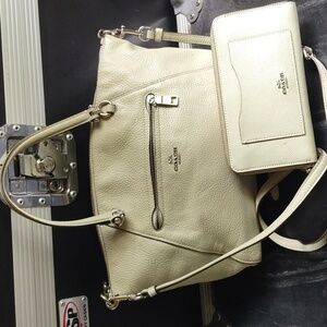Coach 79997 Green Crossbody Handbag and wallet